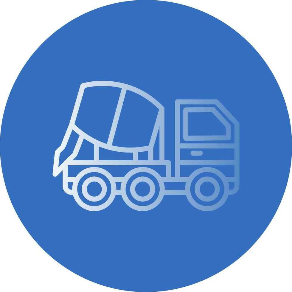 Concrete mixer Vector Icon Design