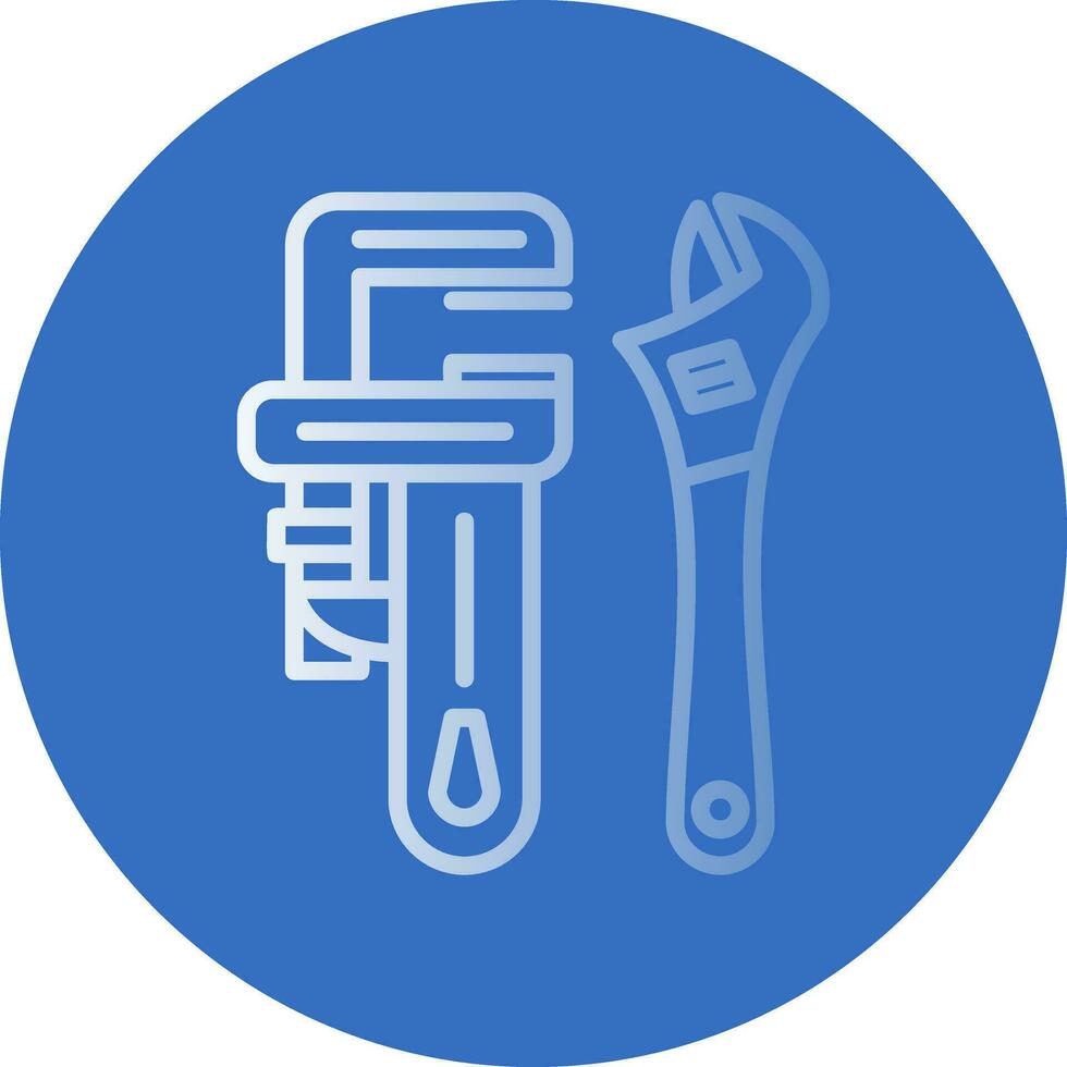 Pipe wrench Vector Icon Design
