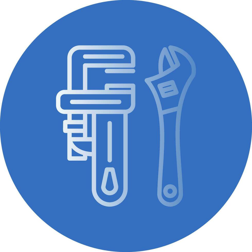 Pipe wrench Vector Icon Design