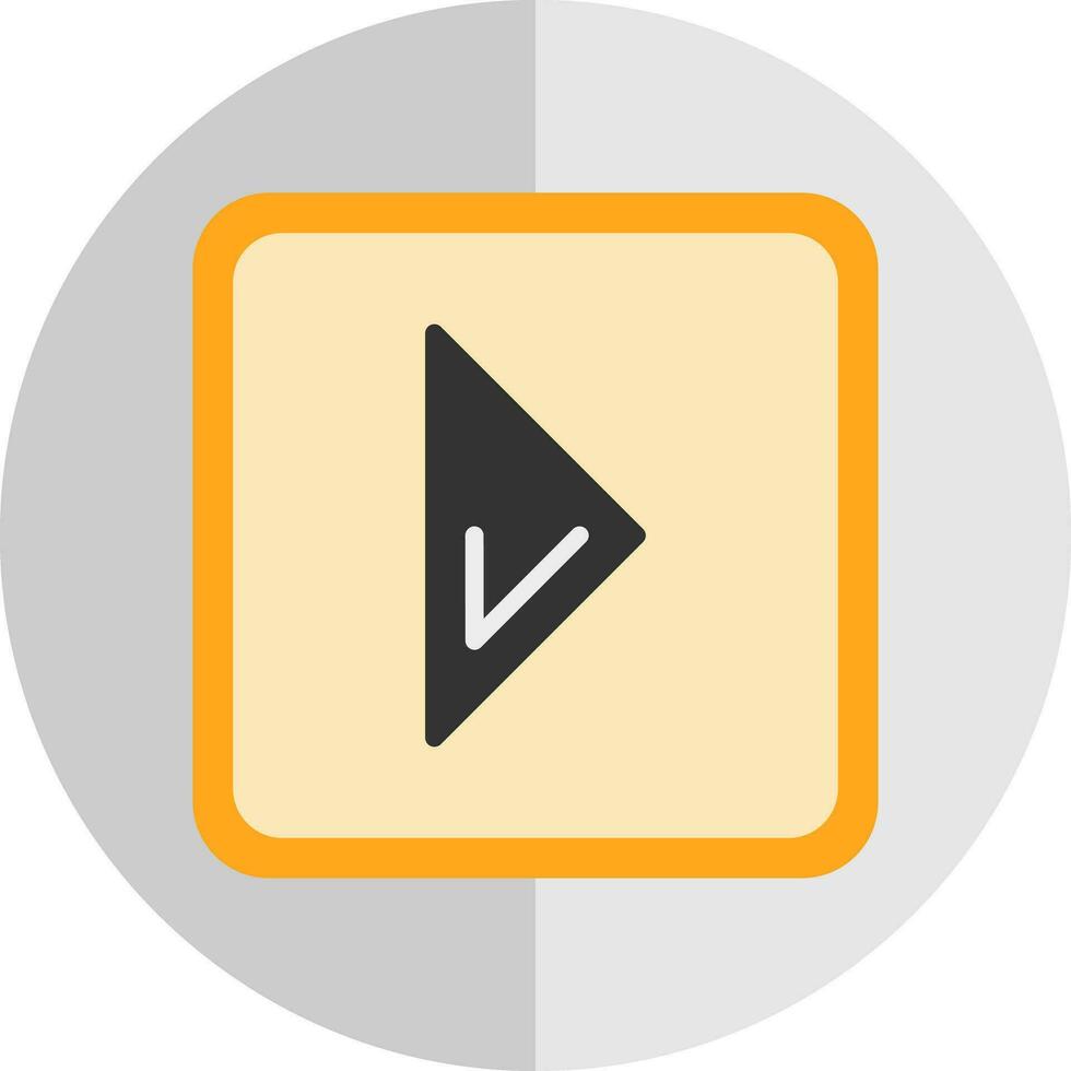 Arrowhead Right Vector Icon Design