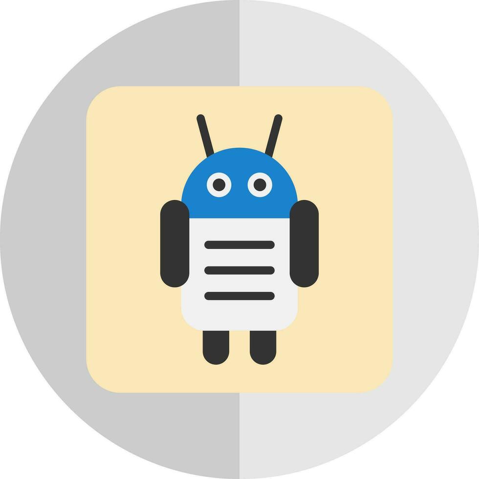 Android Character Vector Icon Design