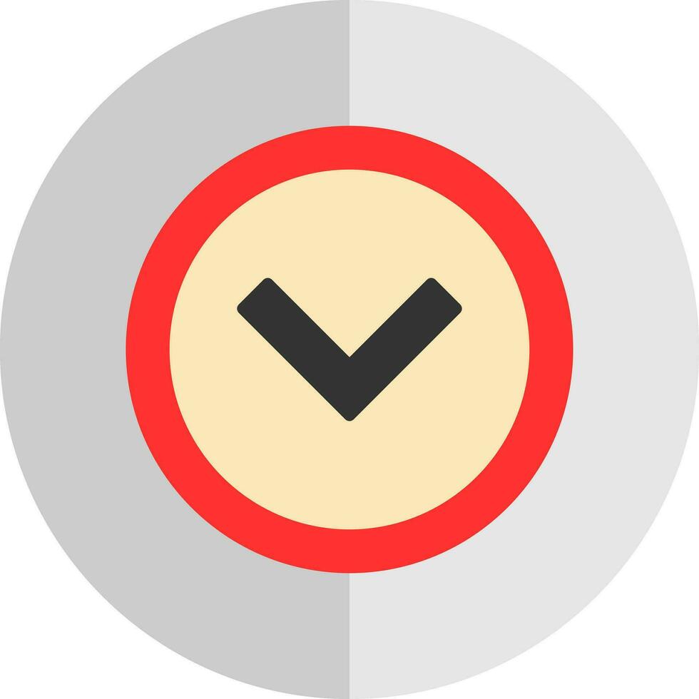 Chevron Arrow Down Vector Icon Design
