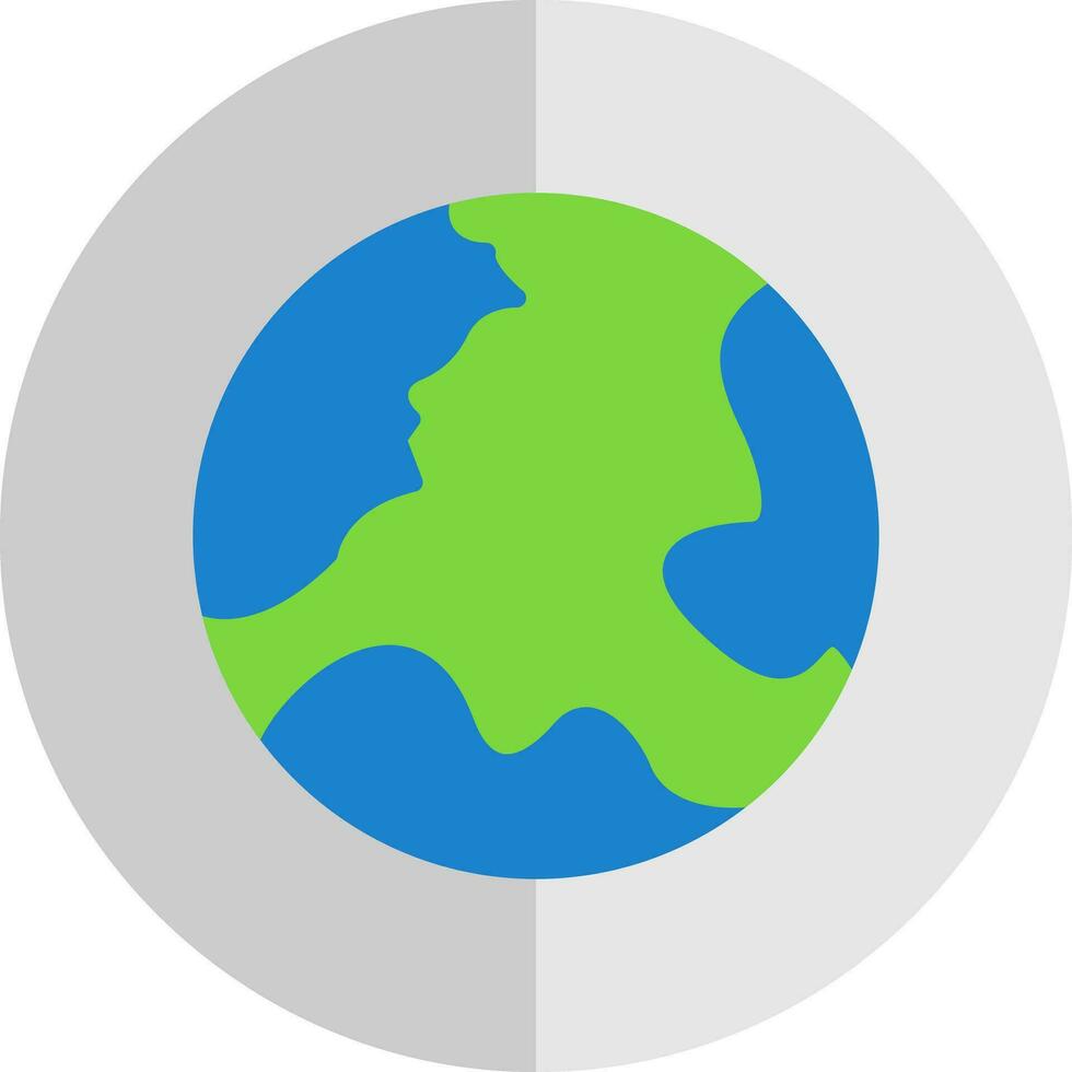 Earth Globe Vector Icon Design