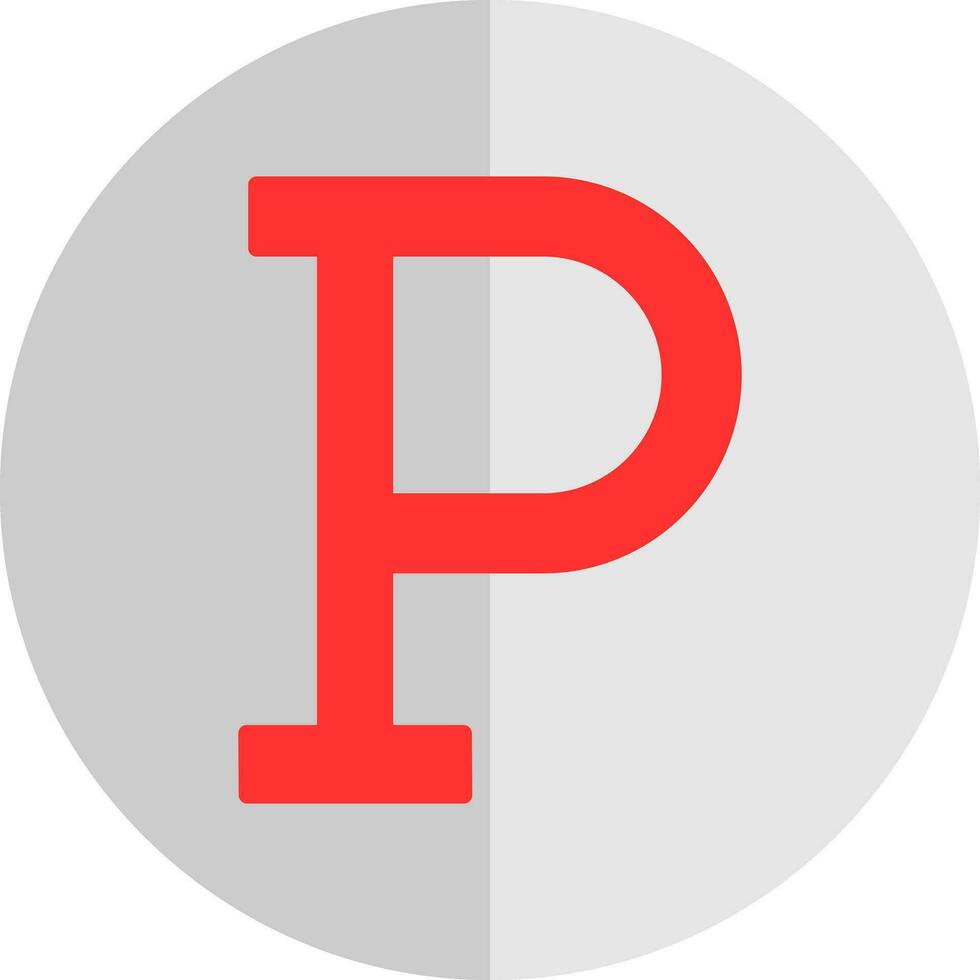 Letter P Vector Icon Design