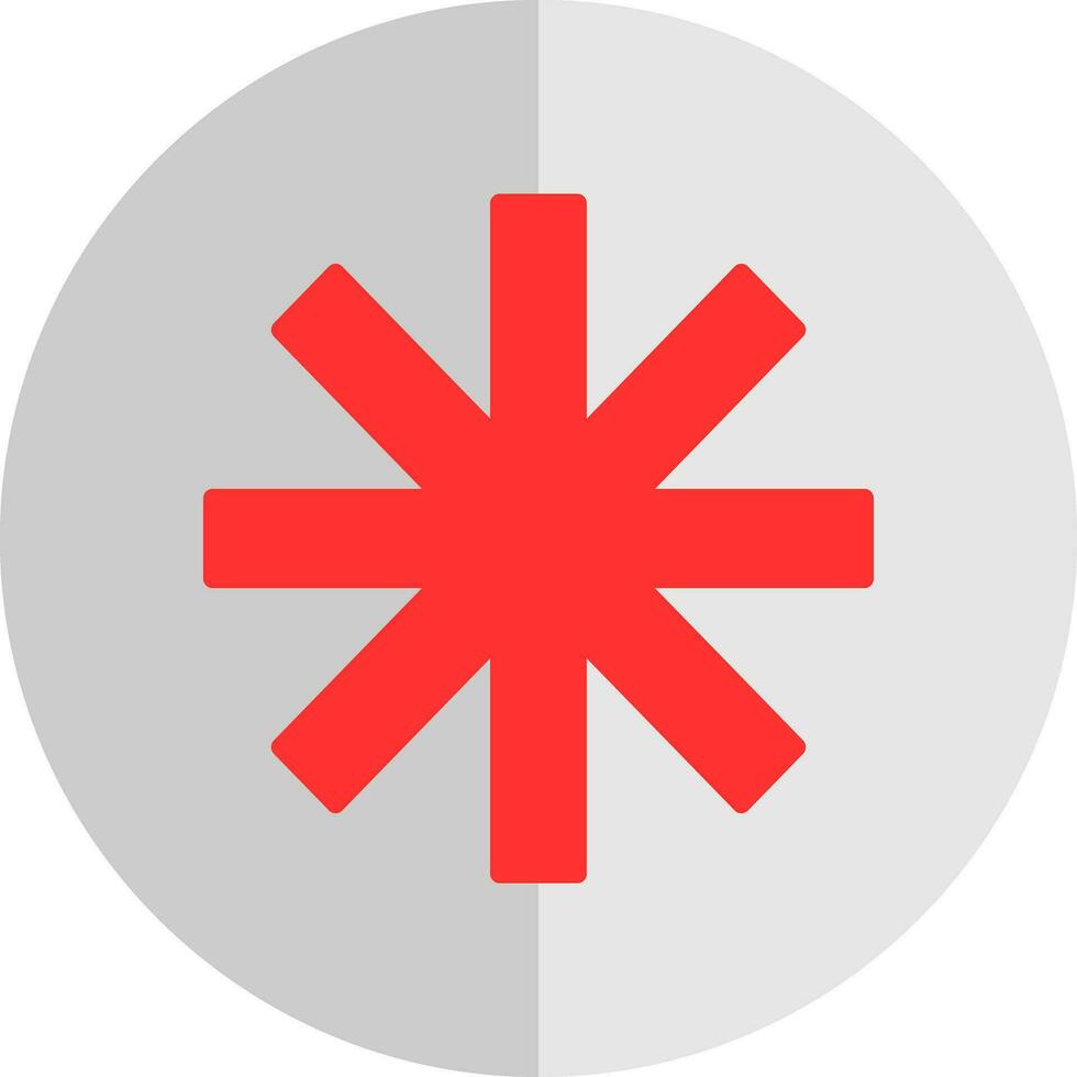 Asterisk Vector Icon Design