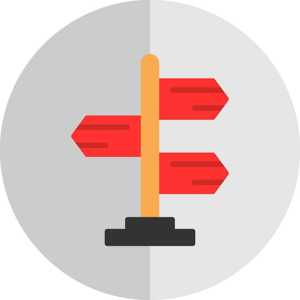 Signpost Vector Icon Design