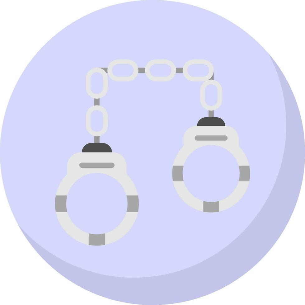 Handcuffs Vector Icon Design