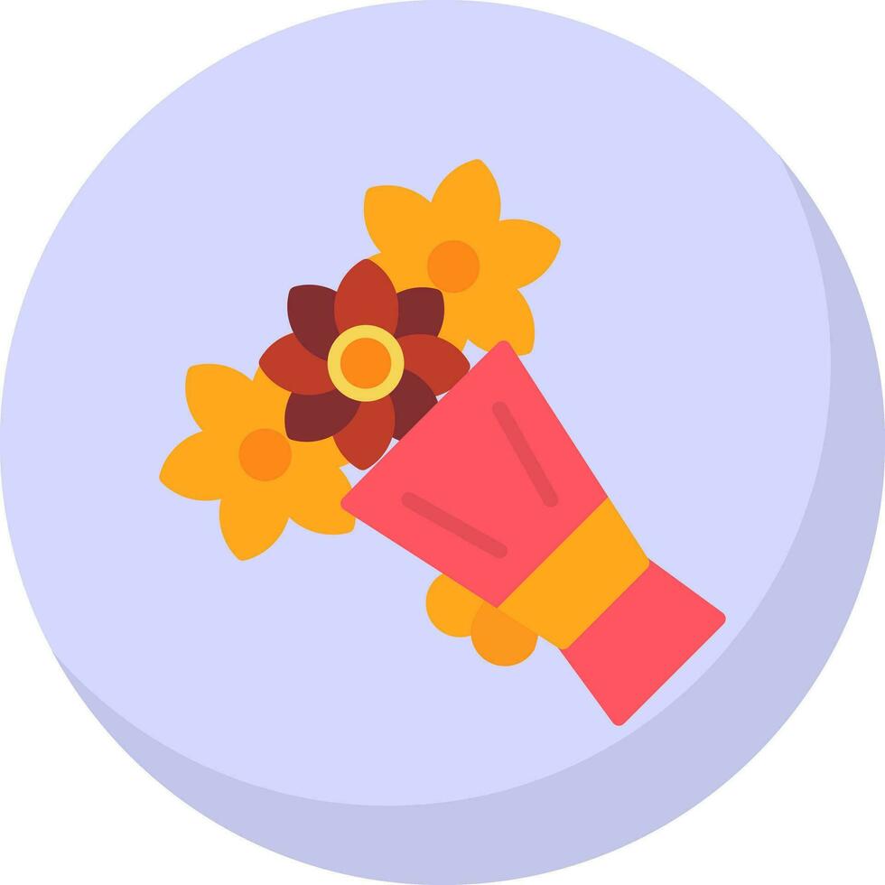 Bouquet Vector Icon Design