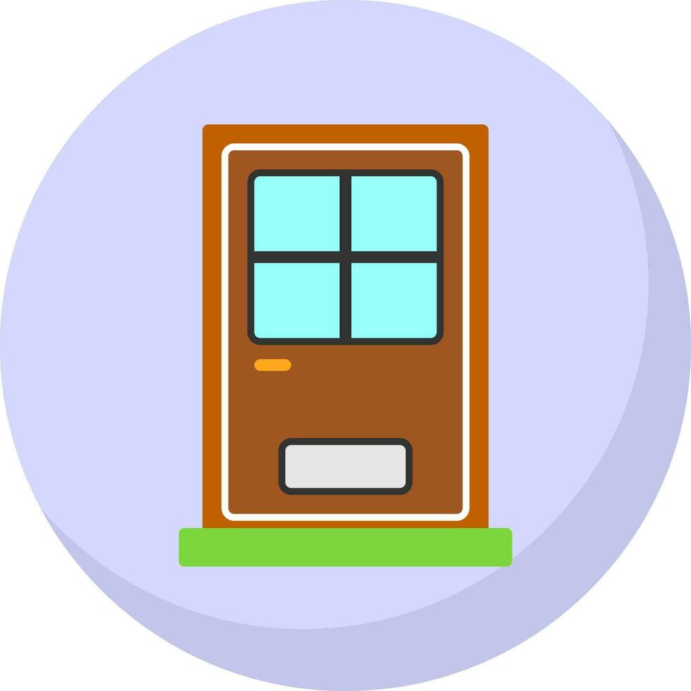 Front Door Vector Icon Design