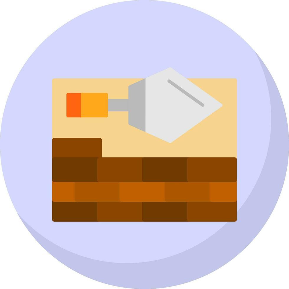 Brick Plastering Vector Icon Design