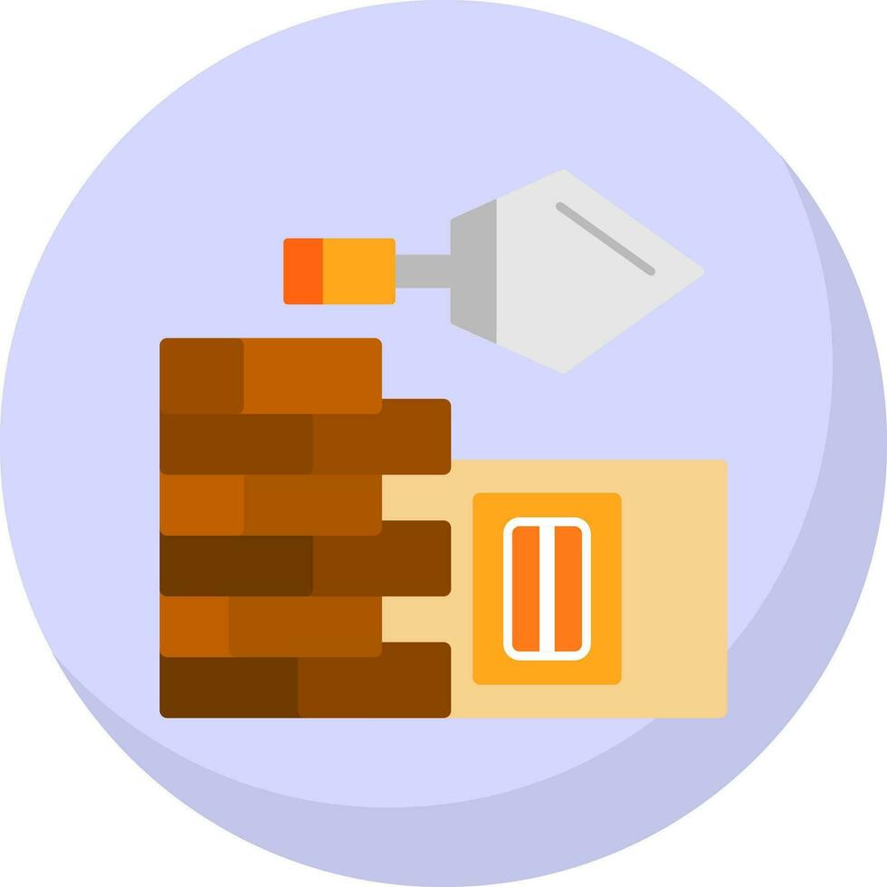 Plastering on wall Vector Icon Design