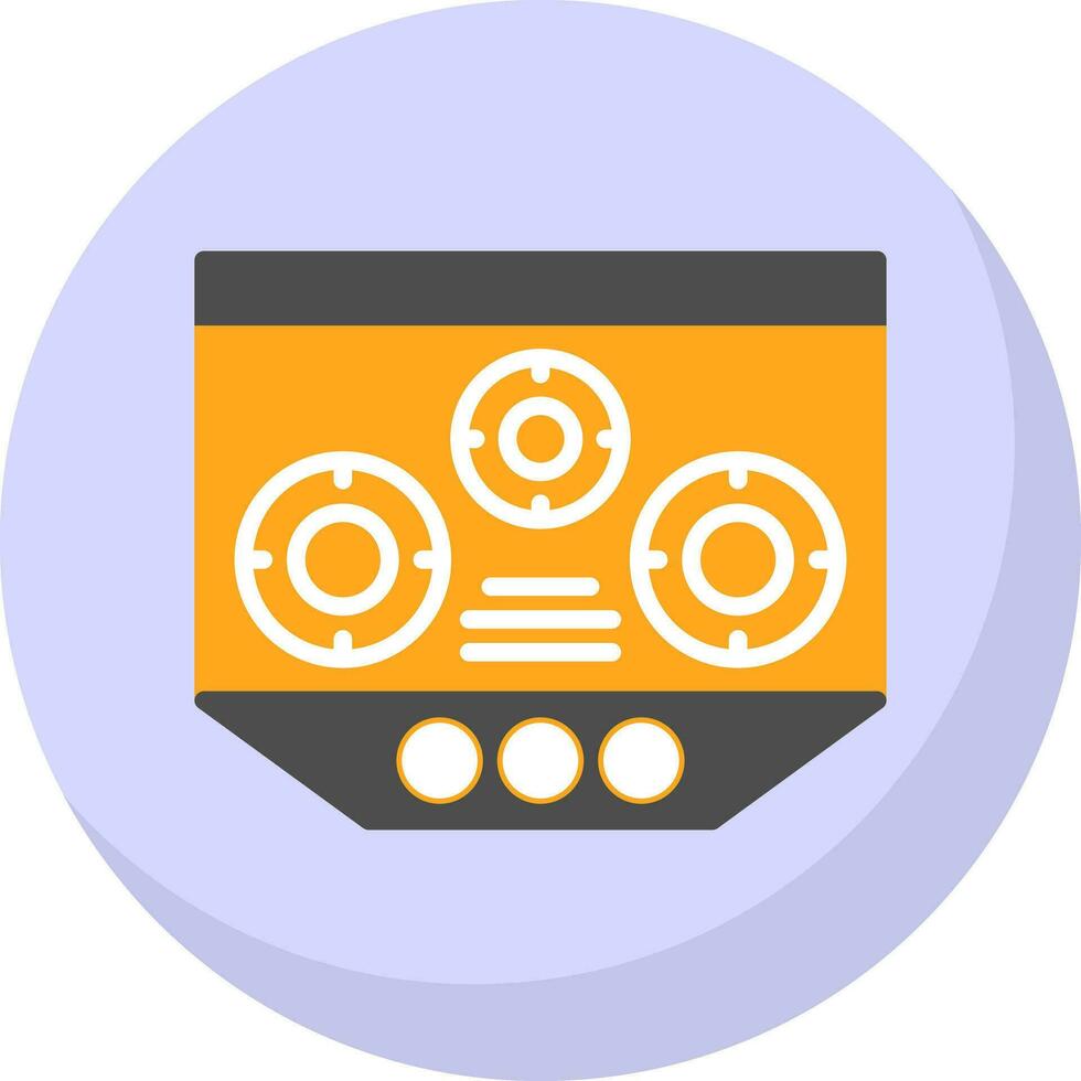 Electric Stove Vector Icon Design