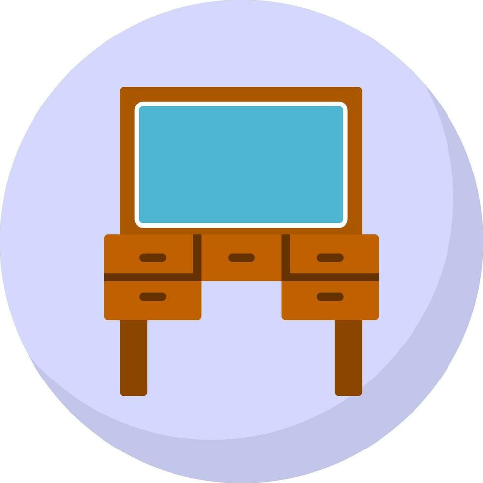 Dressing Table Vector Icon Design