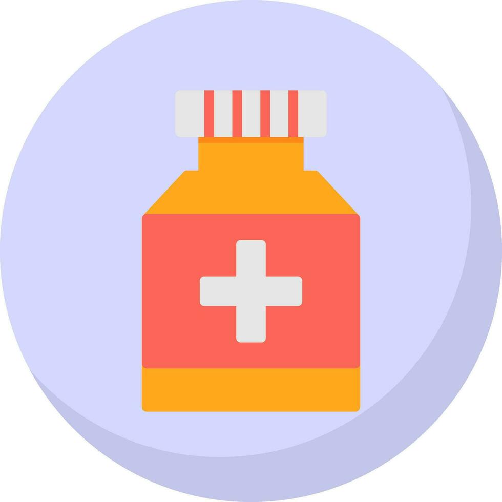 Pill jar Vector Icon Design