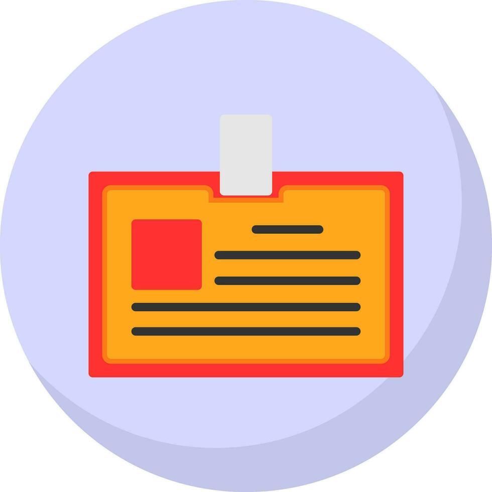 Identification card Vector Icon Design