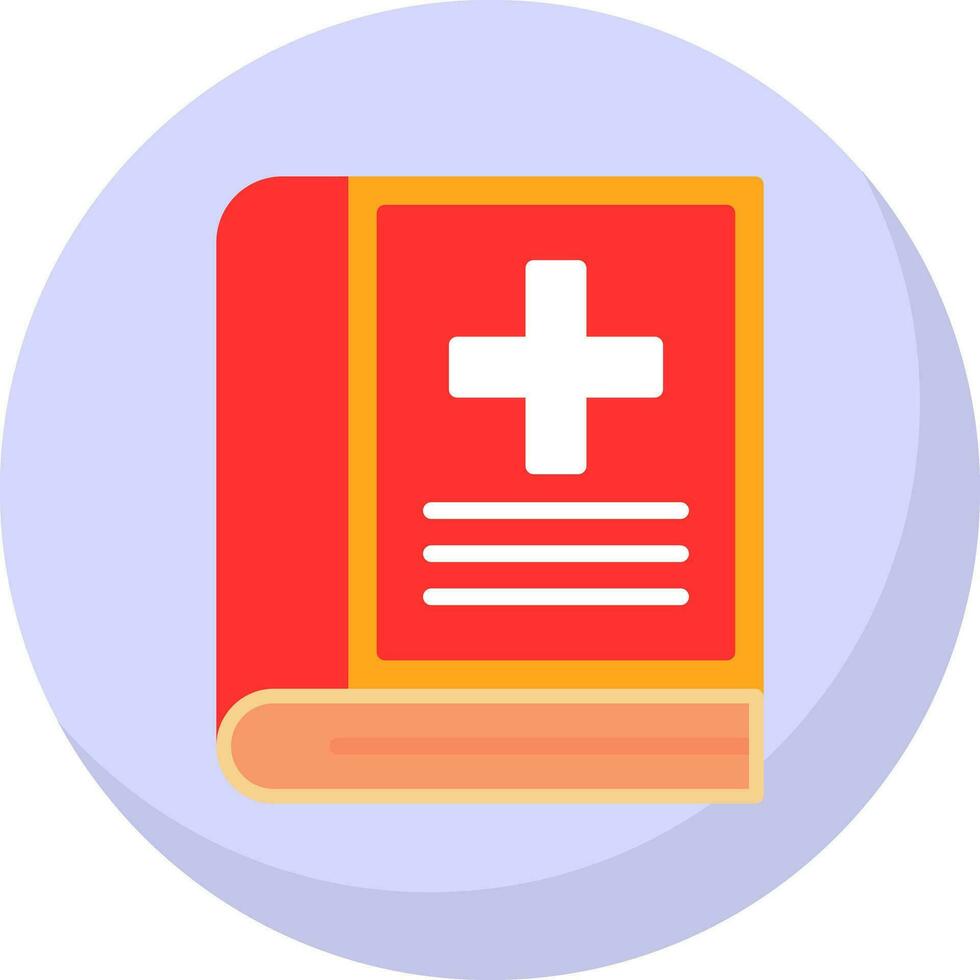 Medical book Vector Icon Design