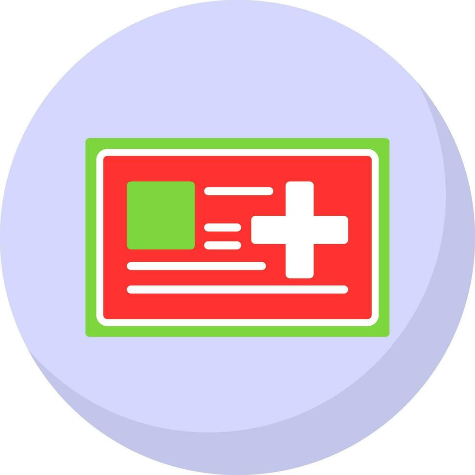 médico tarjeta vector icono diseño