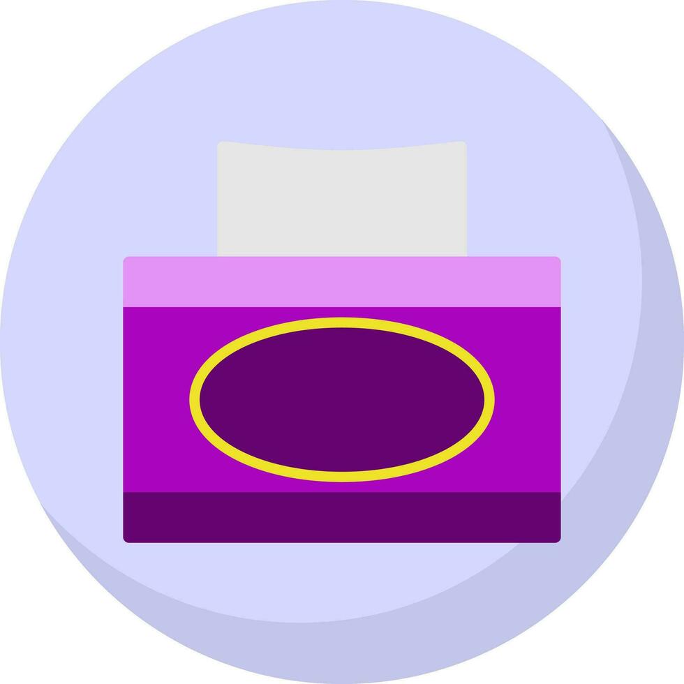 Tissue box Vector Icon Design
