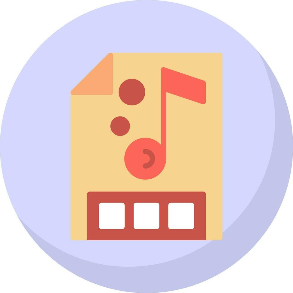 Music file Vector Icon Design