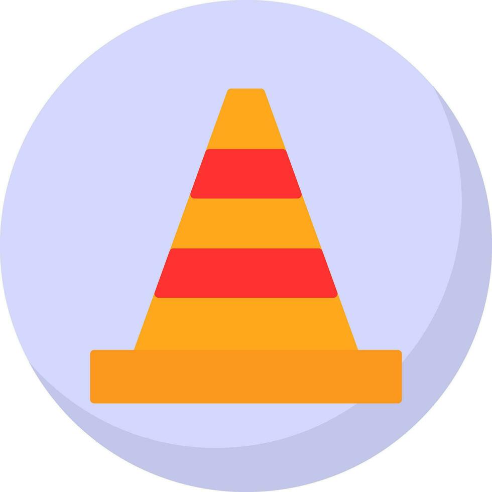 Traffic cone Vector Icon Design