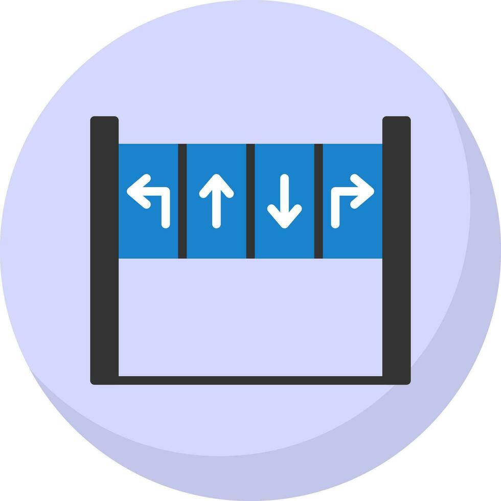 Road panel Vector Icon Design