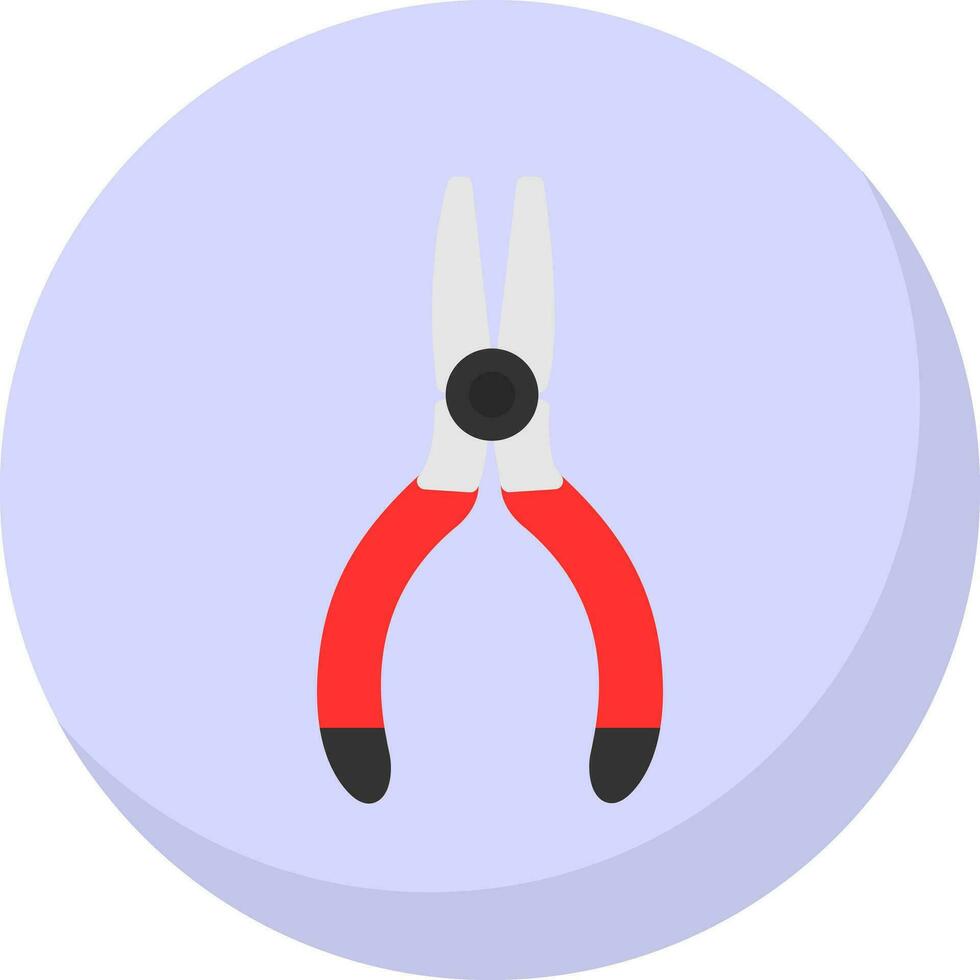 Needle nose pliers Vector Icon Design