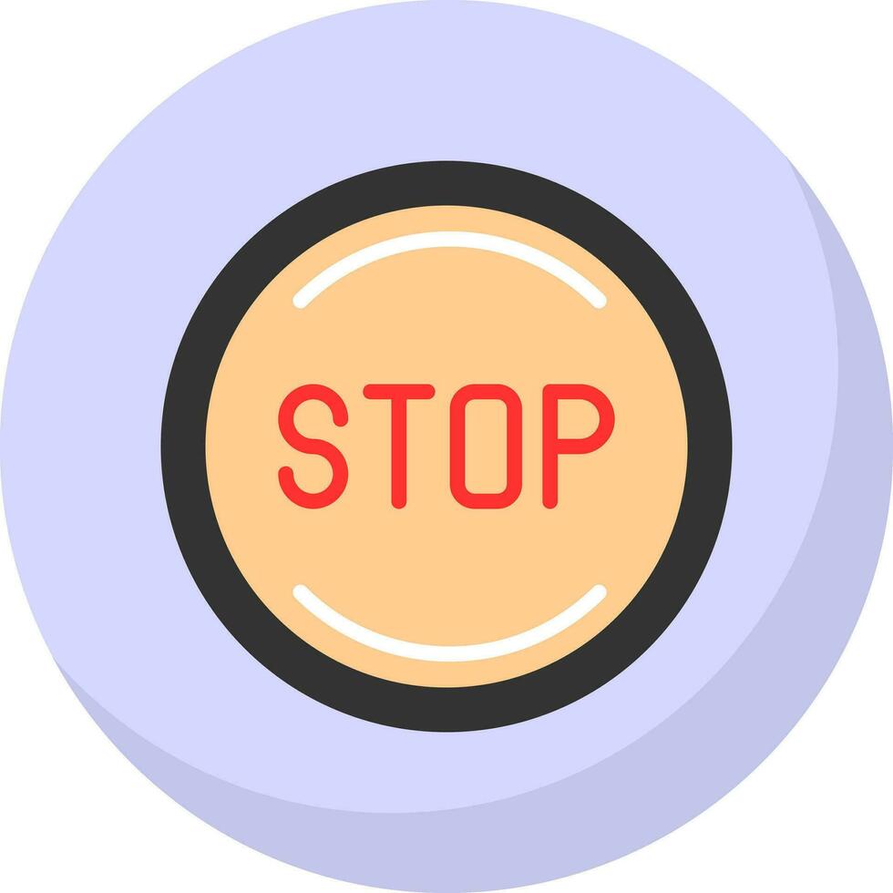 Stop Vector Icon Design