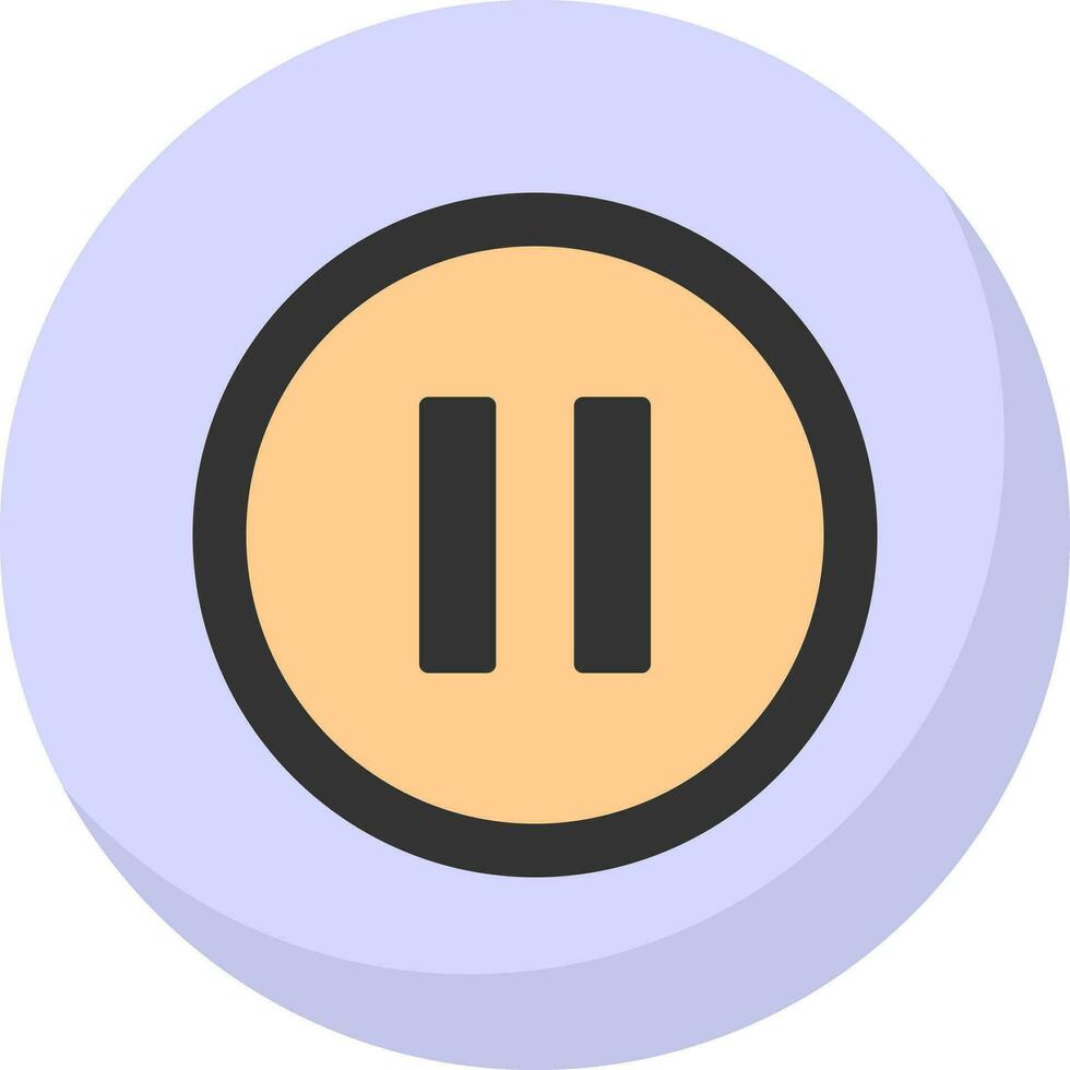 Pause Vector Icon Design