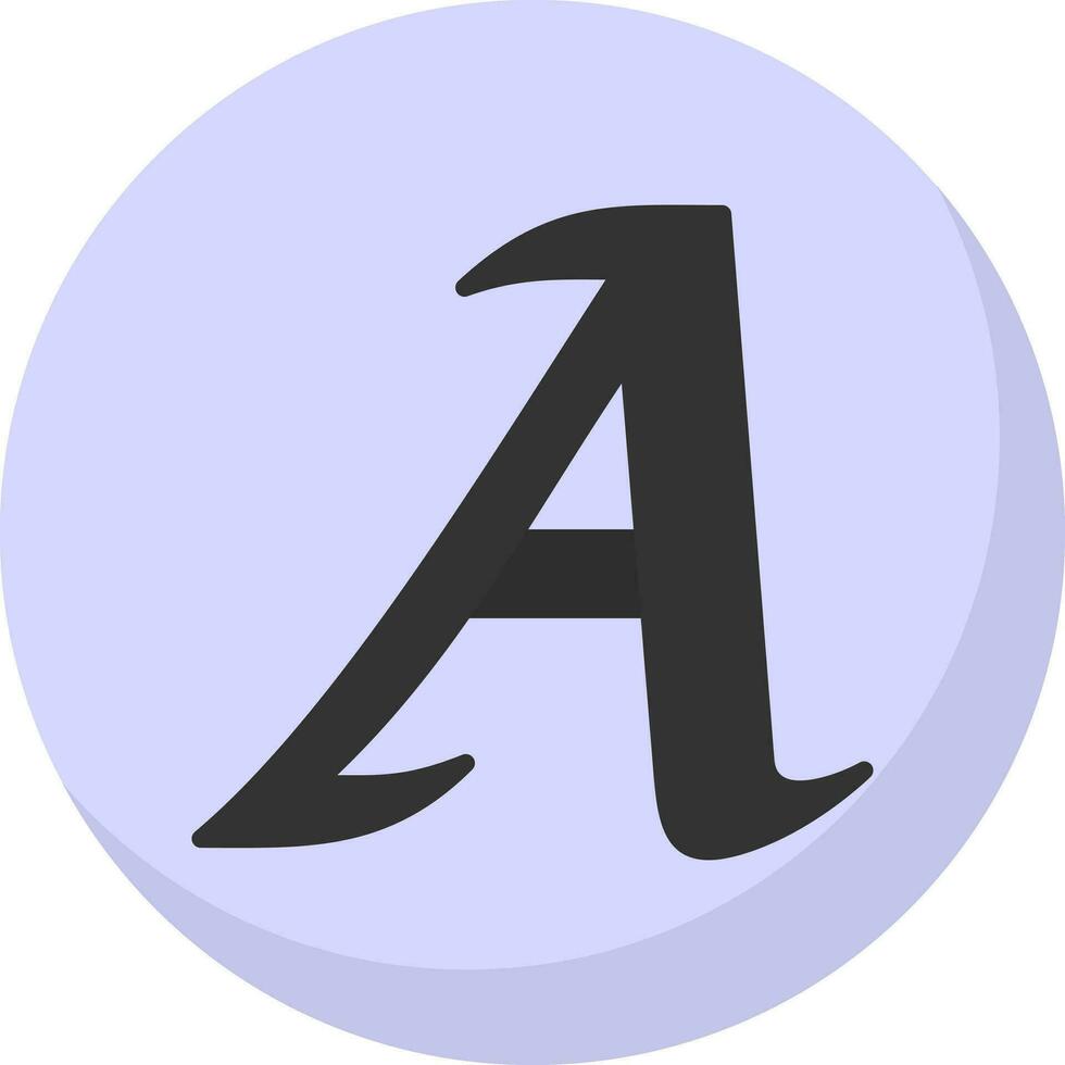 Letter A Vector Icon Design