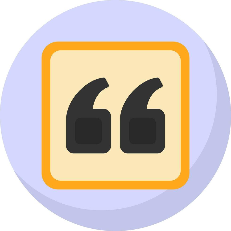Quote Left Vector Icon Design