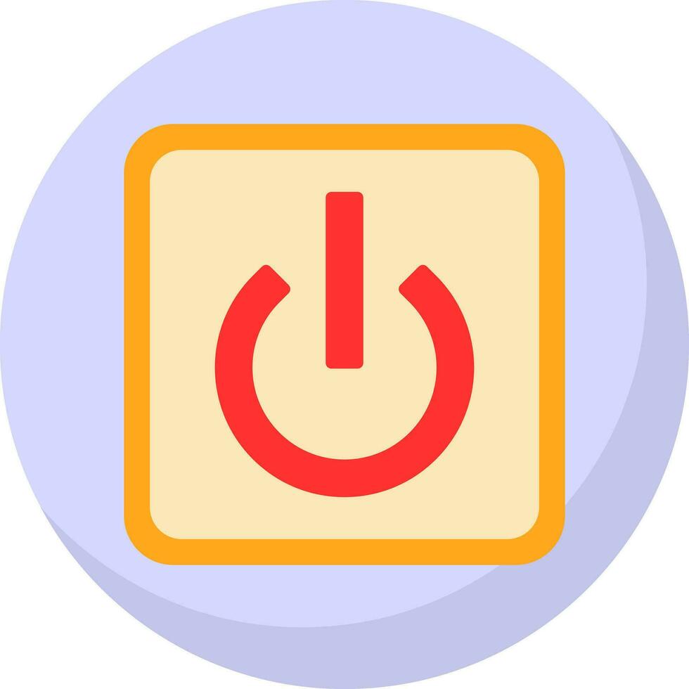 Power Button Off Vector Icon Design