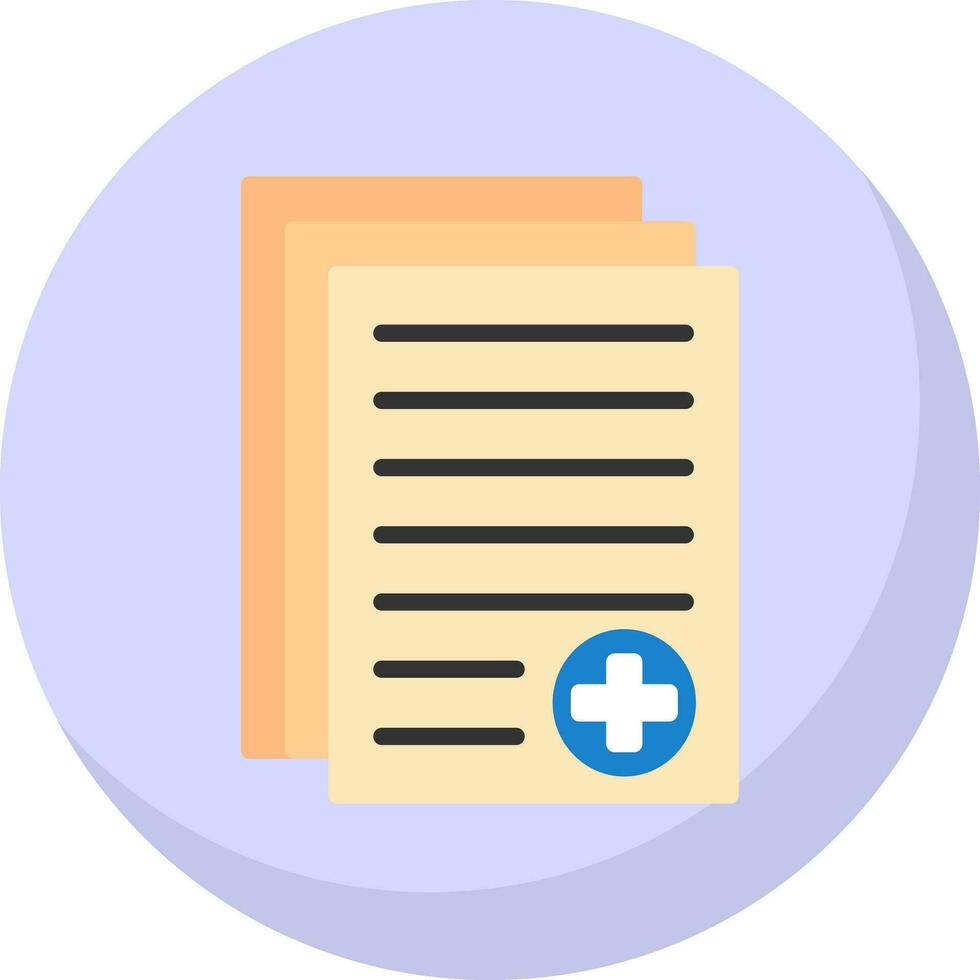 Medical report Vector Icon Design