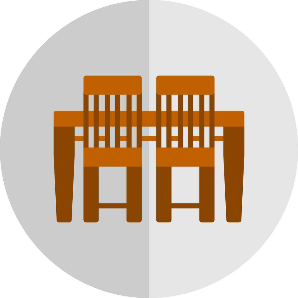 Dining Table Vector Icon Design