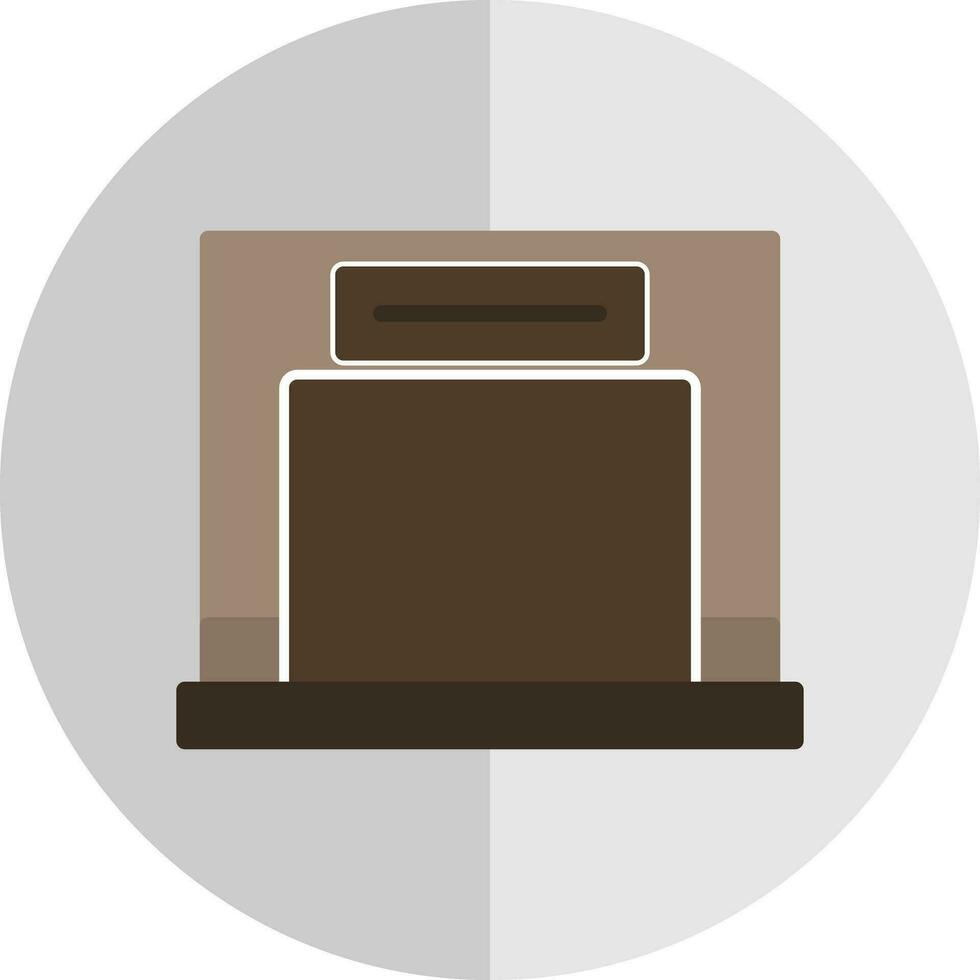 Fireplace Vector Icon Design