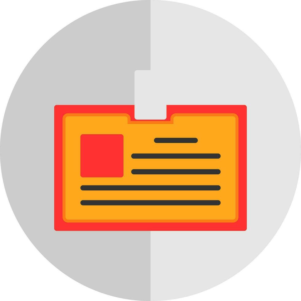 Identification card Vector Icon Design