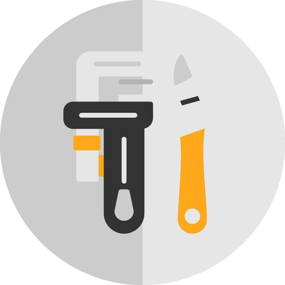 Pipe wrench Vector Icon Design