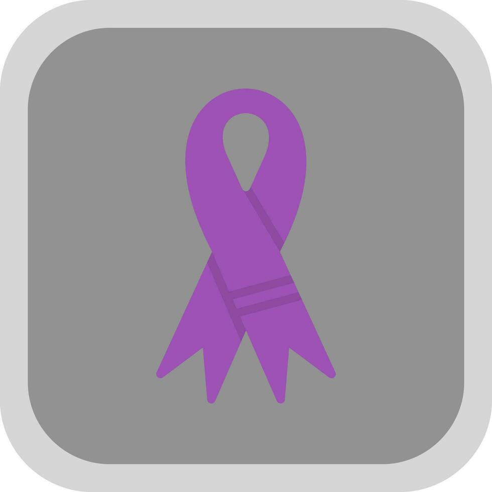 Purple ribbon Vector Icon Design