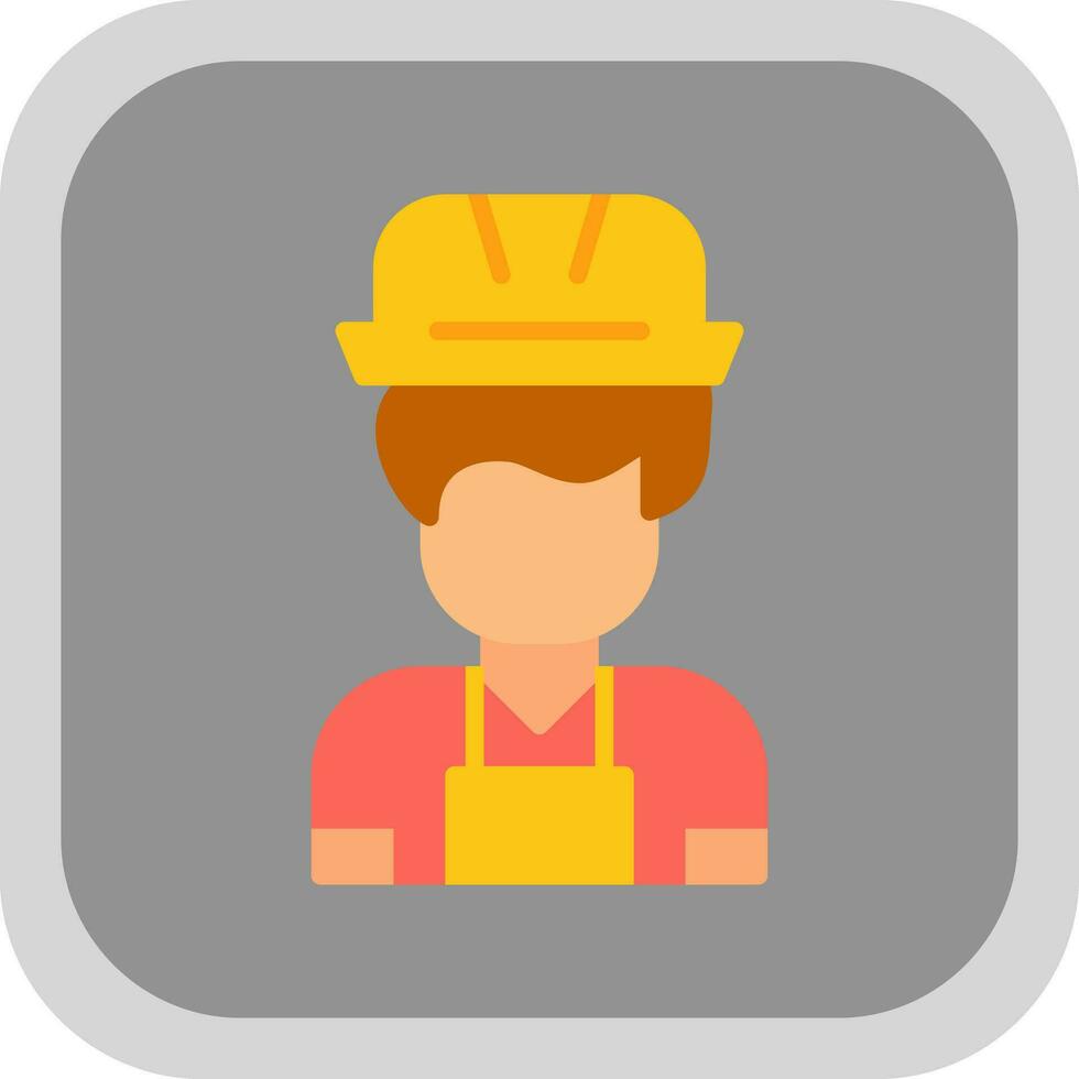 Construction Worker Vector Icon Design