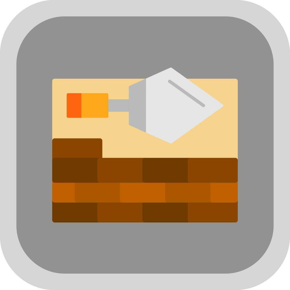 Brick Plastering Vector Icon Design