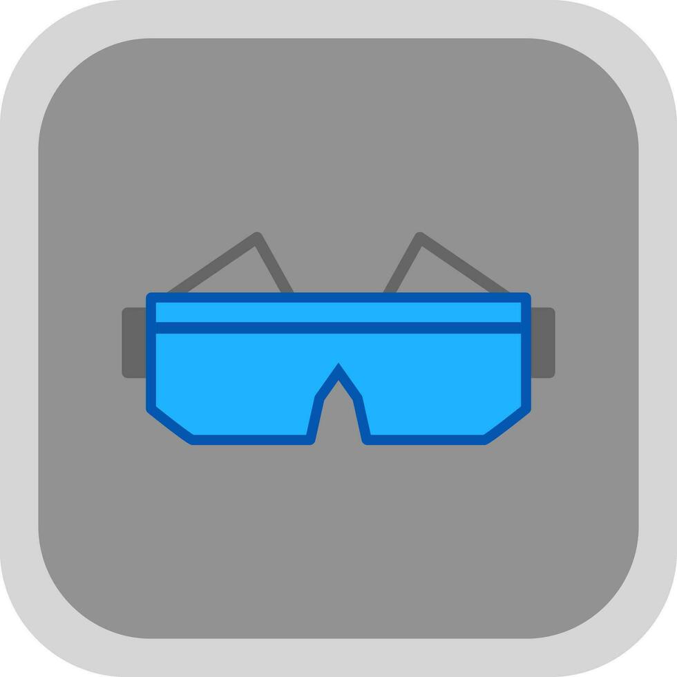 la seguridad gafas de protección vector icono diseño