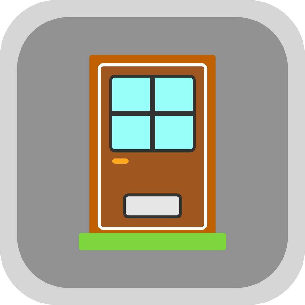 Front Door Vector Icon Design