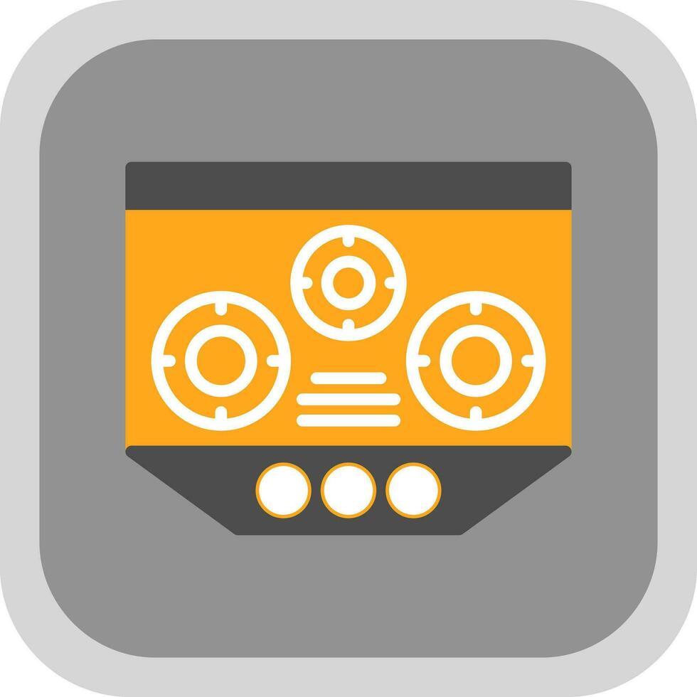 Electric Stove Vector Icon Design