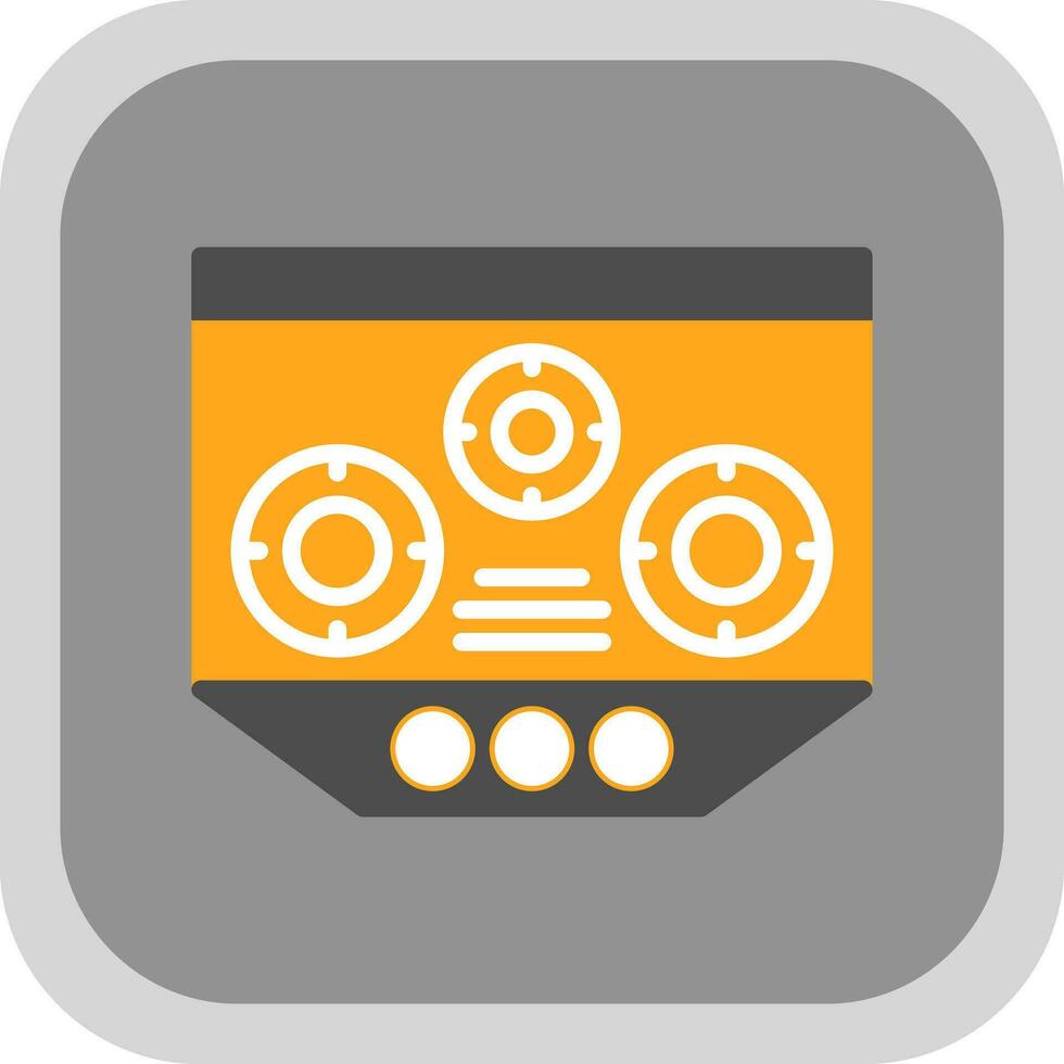 Electric Stove Vector Icon Design