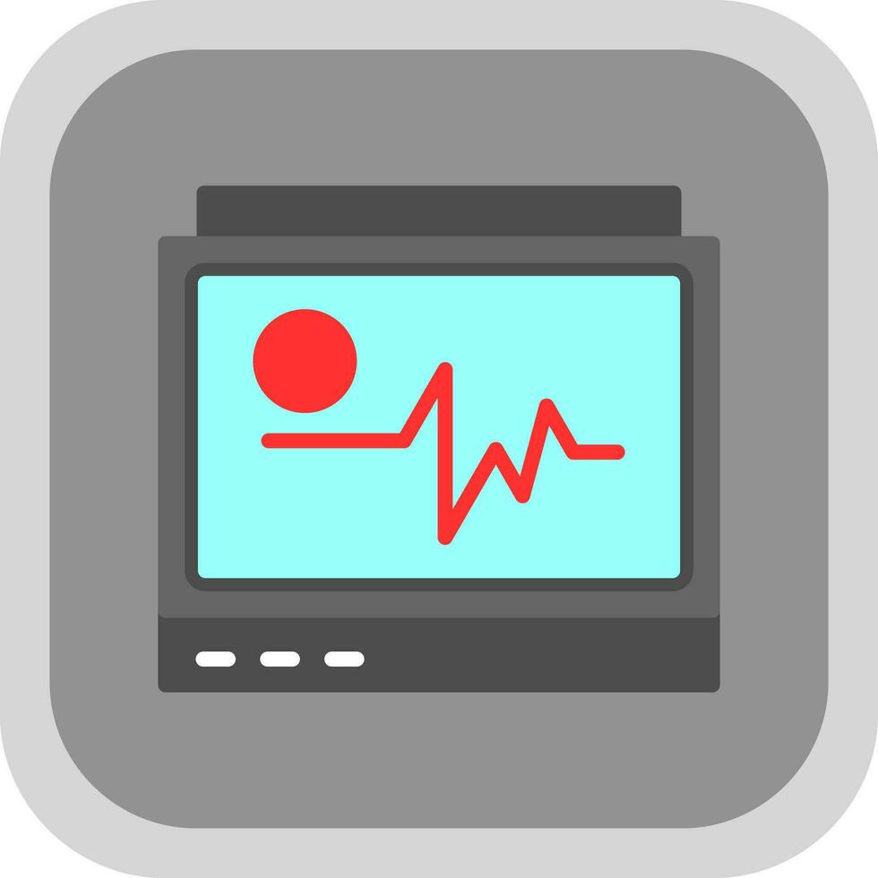 Ecg monitor Vector Icon Design