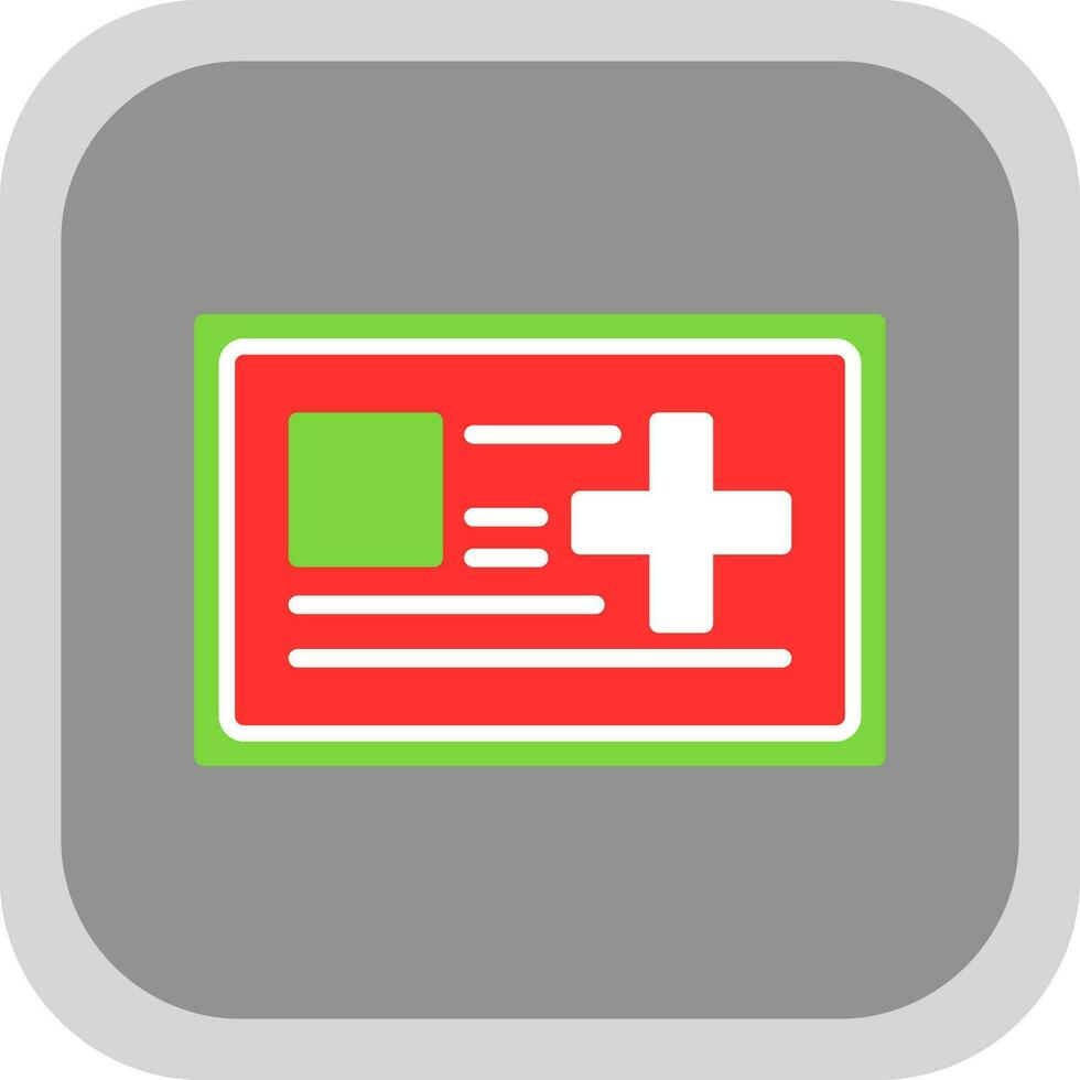 Medical card Vector Icon Design