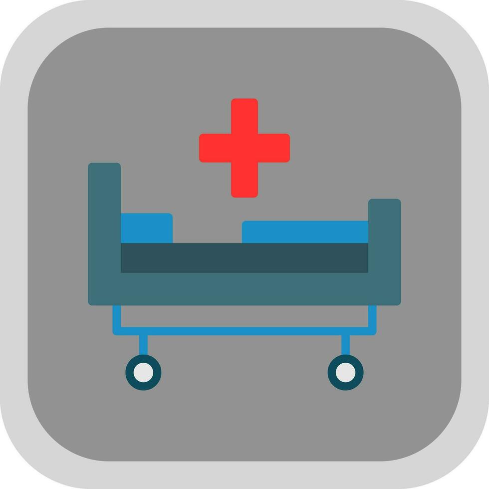 diseño de icono de vector de cama de hospital