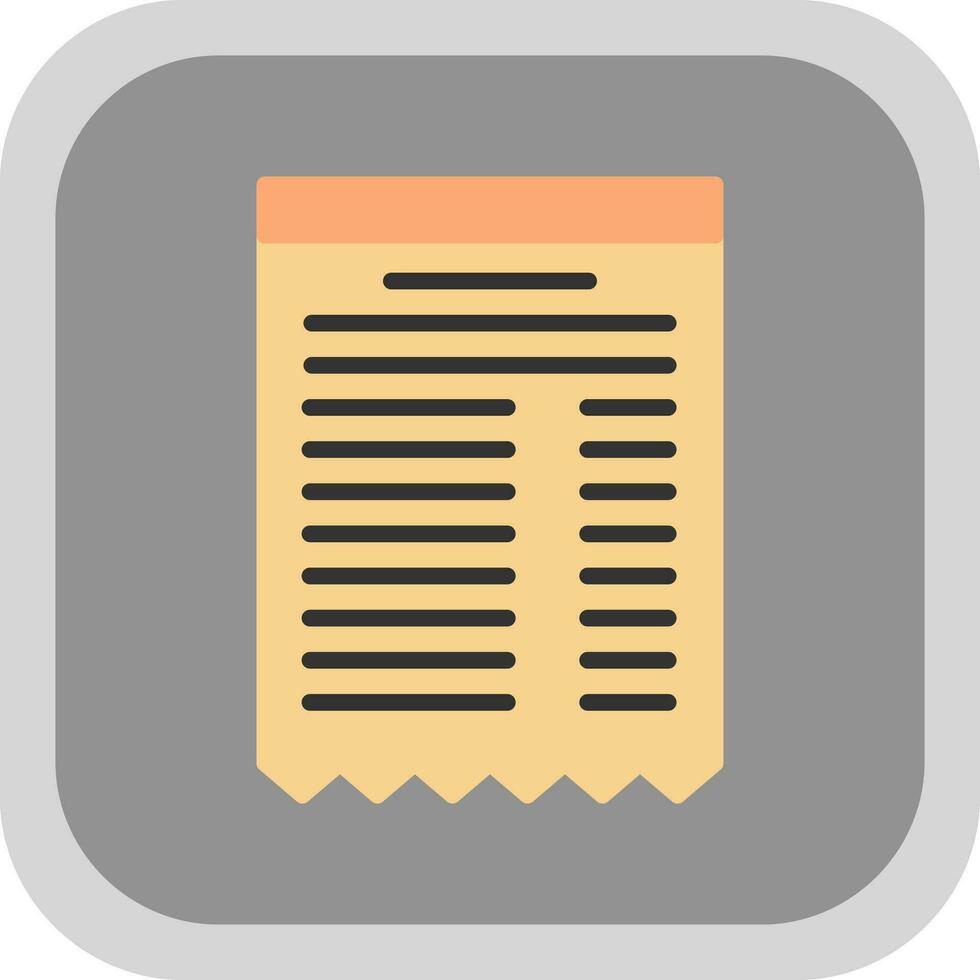 Receipt Vector Icon Design