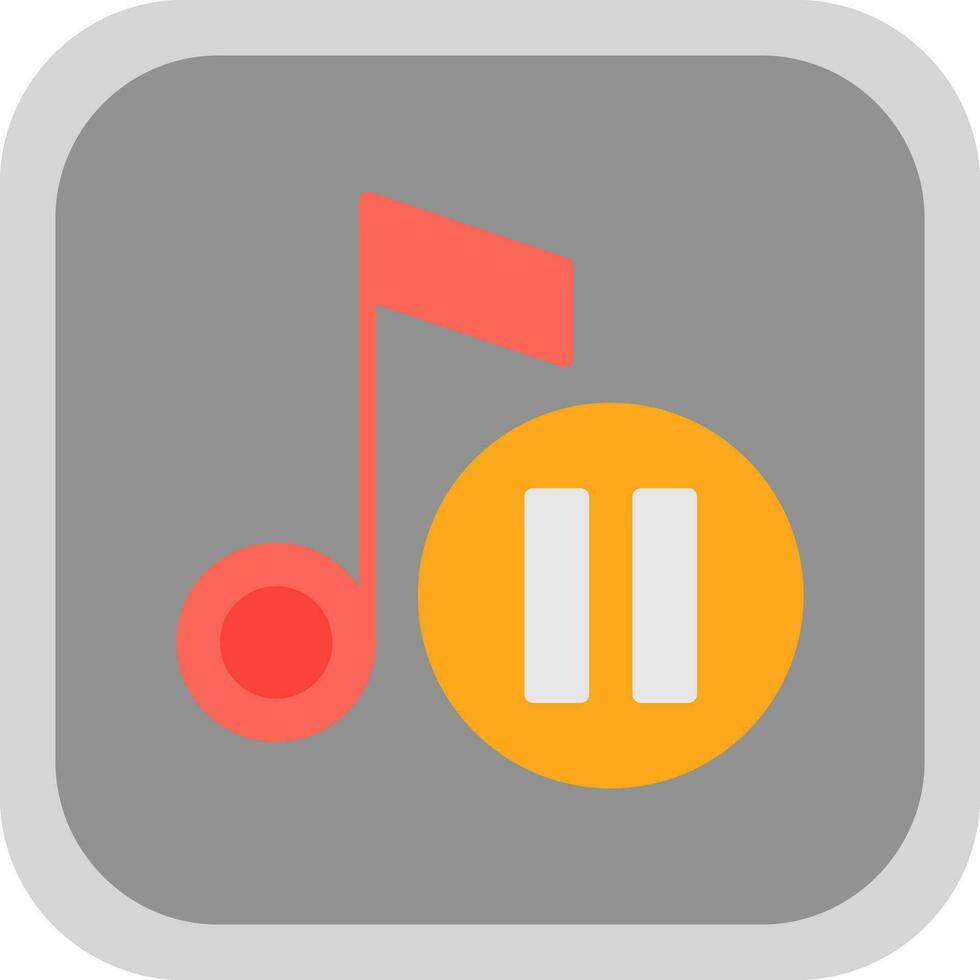Pause button Vector Icon Design