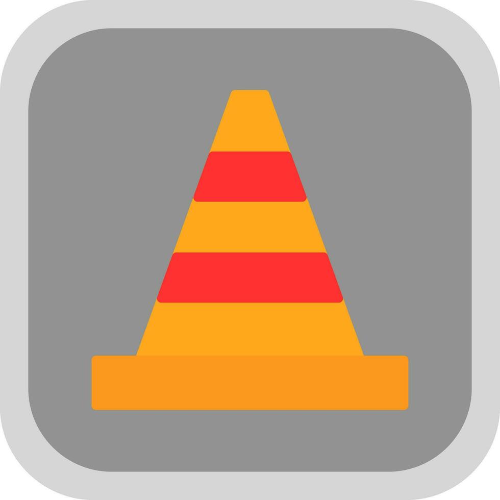 Traffic cone Vector Icon Design