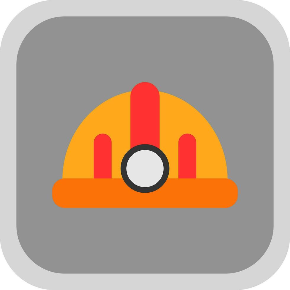 Torch helmet Vector Icon Design